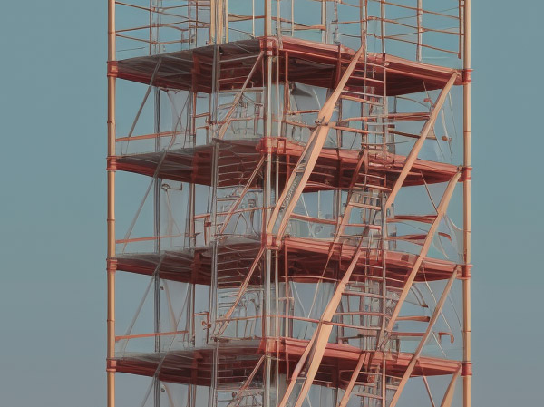 沈陽租賃腳手架采取必要的防護(hù)措施，確保施工人員和周圍人員的人身安全！